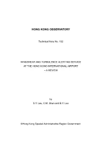 3. Conduct of Performance Review of the Windshear and 3 Turbulence Alerting Service