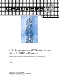 A Cilk Implementation of LTE Base-Station Up- Link on the Tilepro64 Processor