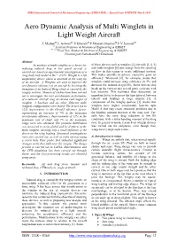 Aero Dynamic Analysis of Multi Winglets in Light Weight Aircraft