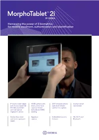 Morphotablet™ 2I by IDEMIA