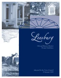 Old and Historic District Design Guidelines Adopted by the Town