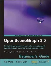 Openscenegraph 3.0 Beginner's Guide