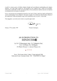 An Introduction to Hinduism