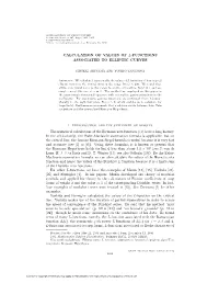Calculation of Values of L-Functions Associated to Elliptic Curves