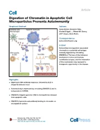 Digestion of Chromatin in Apoptotic Cell Microparticles Prevents Autoimmunity