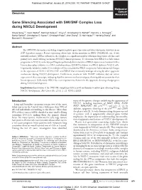 Gene Silencing Associated with SWI/SNF Complex Loss During NSCLC Development