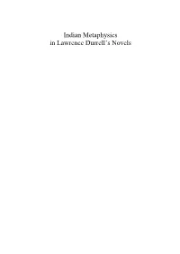 Indian Metaphysics in Lawrence Durrell's Novels