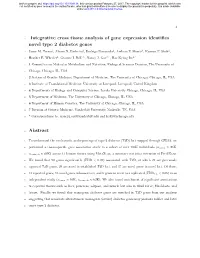Integrative Cross Tissue Analysis of Gene Expression Identifies Novel