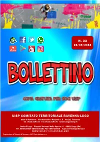 N. 33 Uisp Comitato Territoriale Ravenna-Lugo