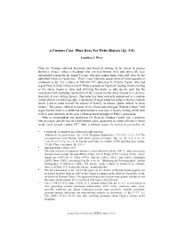 Pliny Does Not Write History (Ep
