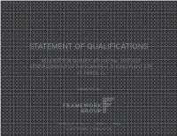 Statement of Qualifications