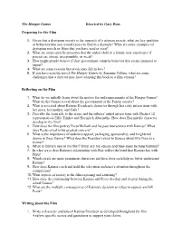 The Hunger Games Questions