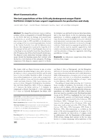 The Last Populations of the Critically Endangered Onager Equus Hemionus Onager in Iran: Urgent Requirements for Protection and Study