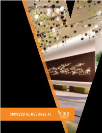 Vdara Meetings and Conventions Successful Meetings Brochure