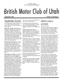 Alpine Loop a Success Sepmber Evenfs