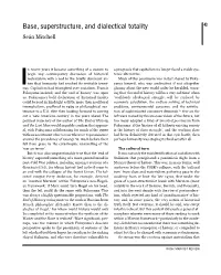 Base, Superstructure, and Dialectical Totality 43 Seán Mitchell