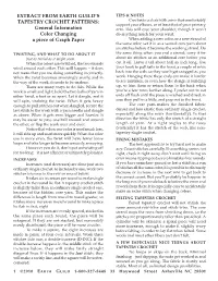 Extract from Earth Guild's Tapestry Crochet Patterns