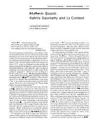 Kahn's Geometry and Its Context