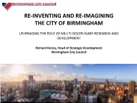 Re-Inventing and Re-Imagining the City of Birmingham