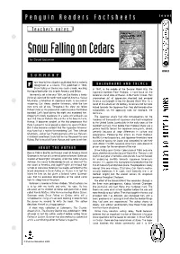 Snow Falling on Cedars 4 5 by David Guterson 6