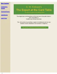 The Expert at the Card Table