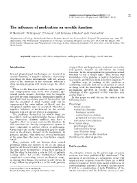 The In¯Uence of Medication on Erectile Function