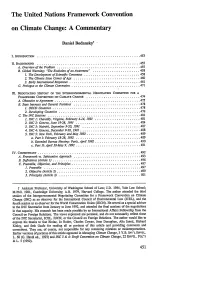 The United Nations Framework Convention on Climate Change: a Commentary