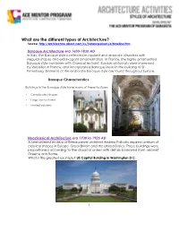 What Are the Different Types of Architecture? Source