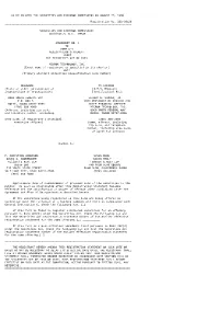 As Filed with the Securities and Exchange Commission on August 27, 1998