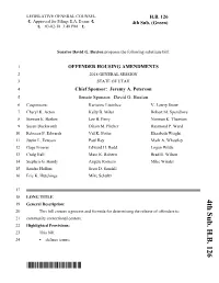 HB0126S04* Community Highlighted P LONG G Craig Stephen G