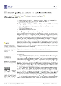 Information Quality Assessment for Data Fusion Systems