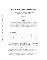 Notes on Graph Product Structure Theory