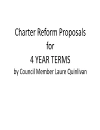 Presentation May 2012 4-Year Terms
