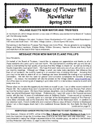Spring 2012 Newsletter