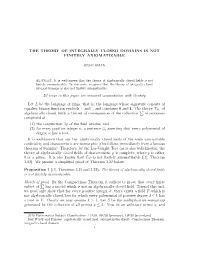 The Theory of Integrally Closed Domains Is Not Finitely Axiomatizable