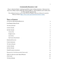 COVID-19 Resources
