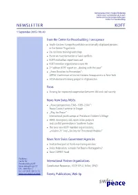 Newsletter Koff