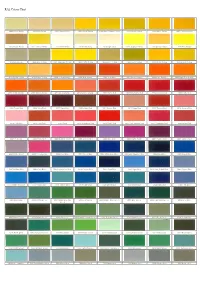 RAL Colour Chart