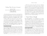 Unifying Three Notions of Concepts∗ Scientists Use ‘Concept’ to Refer to Word Types (As Opposed of Word Tokens)