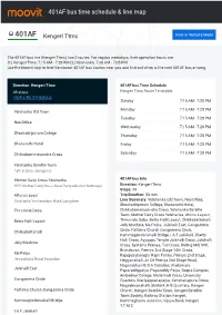 401AF Bus Time Schedule & Line Route