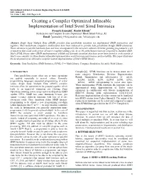 Creating a Compiler Optimized Inlineable Implementation of Intel
