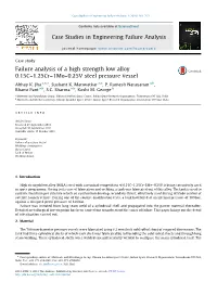 Failure Analysis of a High Strength Low Alloy 0.15C–1.25Cr–1Mo–0.25V