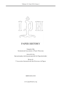 Paper History