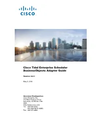 Businessobjects Adapter Guide  Version: 6.2.1