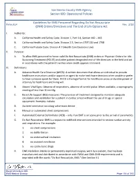 Operational Policies Guidelines for EMS Personnel Regarding Do Not