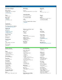 The Five Star Band Song List