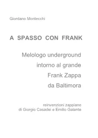 A Spasso Con Frank
