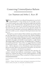 Conserving Criminal-Justice Reform