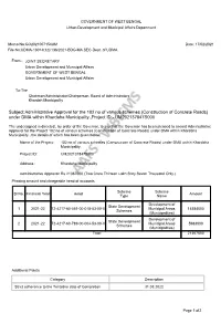Subject:Administrative Approval for the 102 No of Various Schemes