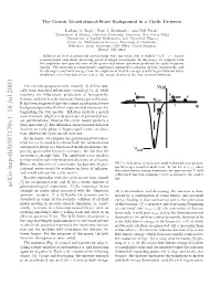 The Cosmic Gravitational Wave Background in a Cyclic Universe